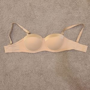Strapless convertible nude bra 34DDD 34F